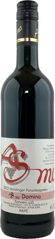 2022er Monzinger Paradiesgarten Domina Rotwein süß