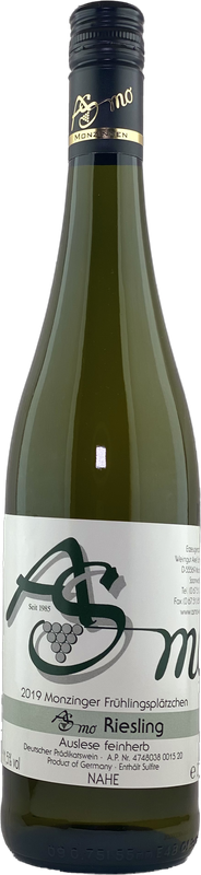 2019er Monzinger Frühlingsplätzchen Riesling Auslese feinherb