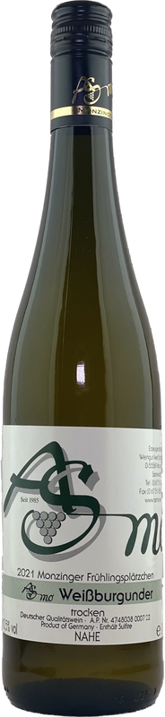 2021er Monzinger Frühlingsplätzchen Weißer Burgunder  trocken